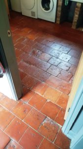 Pamment Tiled Floor After Restoration in Silkstone