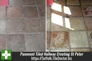 Pamment Tiled Hallway Maintained in Creeting St Peter Suffolk