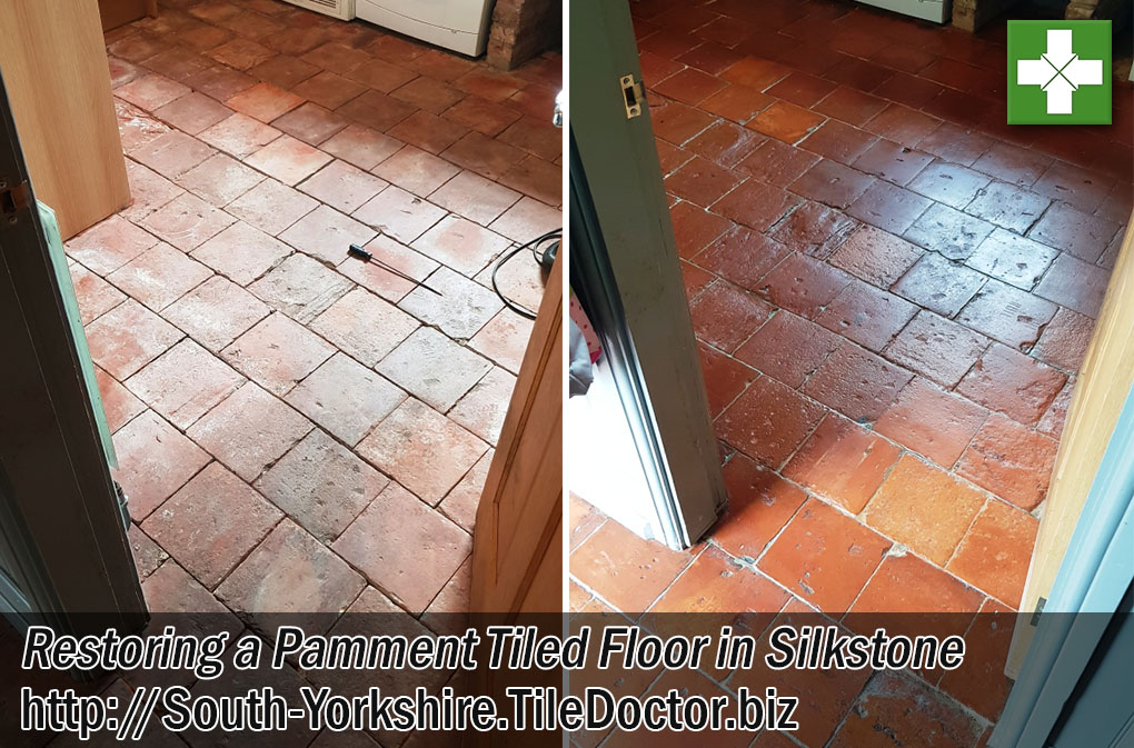 Restoring Pamment Tiled Floor in Silkstone